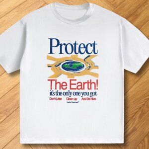 Earth Day Protect The Earth Graphic Tee Retro Aesthetic